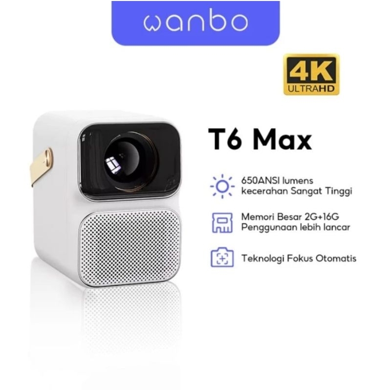 WANBO T4 Proyektor Portable 4K