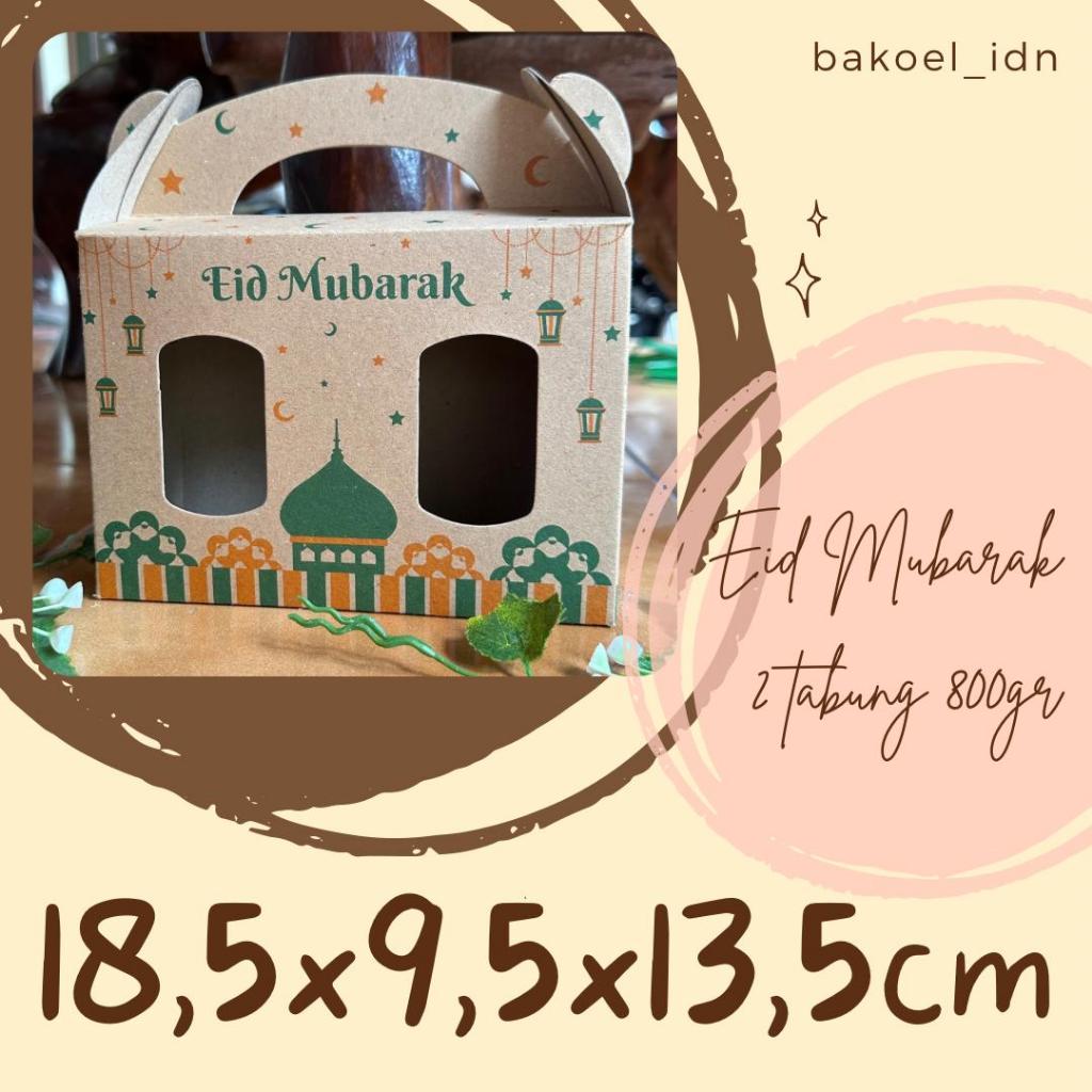 

Gable Box Dus Kraft Toples Tabung Kue 800 Isi2 Hampers Edisi Lebaran