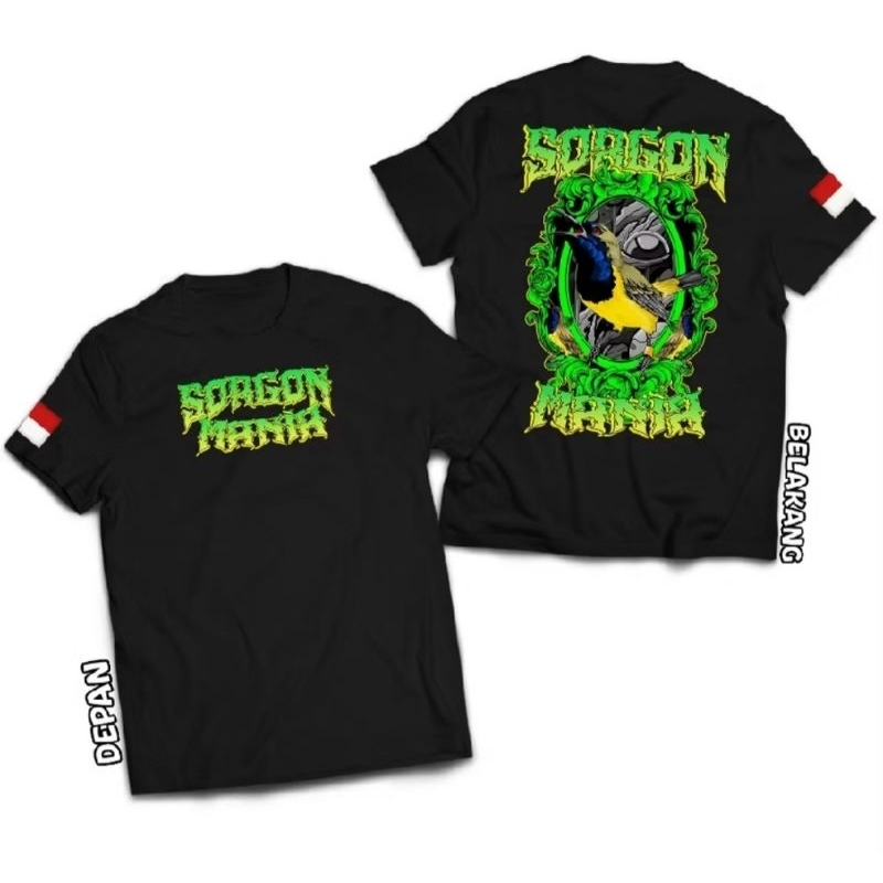 Kaos Sogon Mania DTF Hijau - Kicau Mania Indonesia