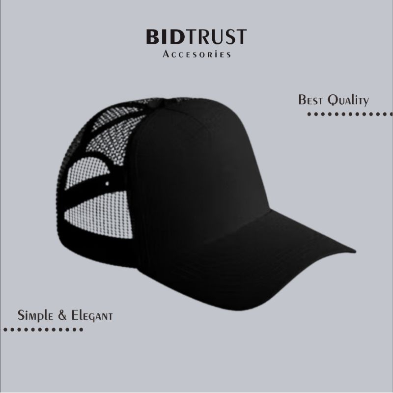 TOPI JARING POLOS UNISEX PRIA WANITA BASEBALL • Cowok Cewek Laki Laki Cap Hat Jaring Peci Distro Pre