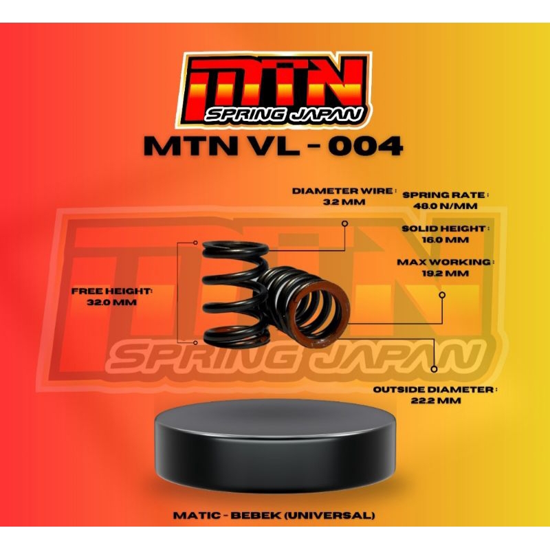 Per klep jepang 32MM Kompetisi VL004 Original MTN Spring japan