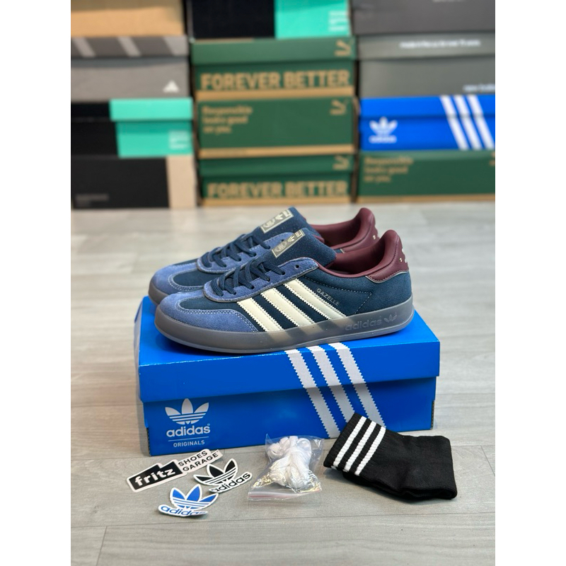 adidas gazelle indoor navy white