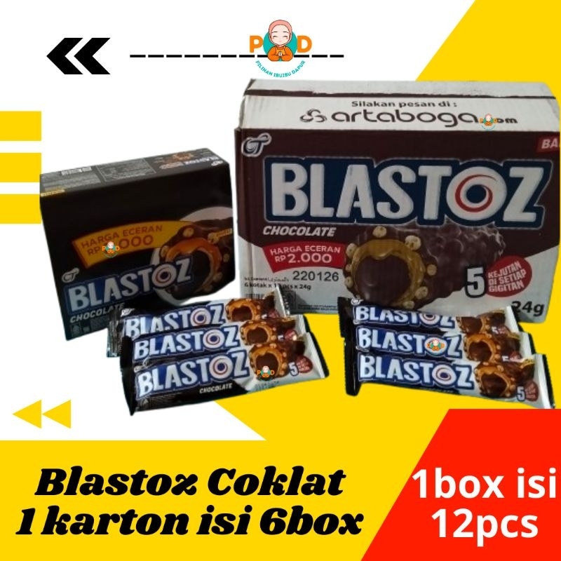 

BLASTOZ CHOCOLATE WAFER ROLL KRISPI BERAS SALUT COKLAT