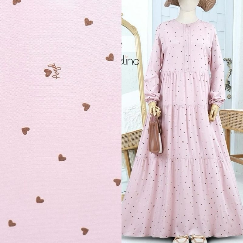 Bella Dress Lil Heart Mauve Atelier Angelina size M Viscose