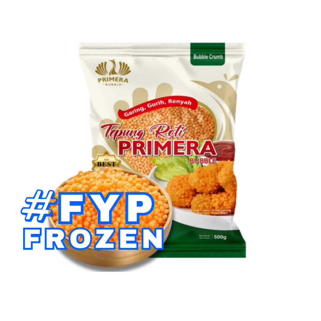 

PRIMERA TEPUNG BUBBLE CRUMBS 500GR / TEPUNG ROTI BOLA / TEPUNG CRISPY