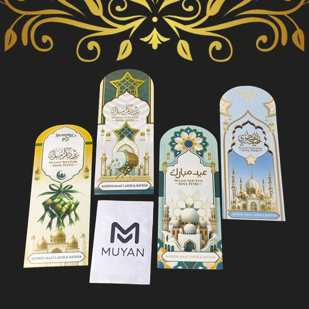 

Amplop Lebaran Idul Fitri Embos Premium Panjnag Ukuran 16.5 x 8.5 cm / Ampau Lebaran Idul Fitri Poli Embos Premium