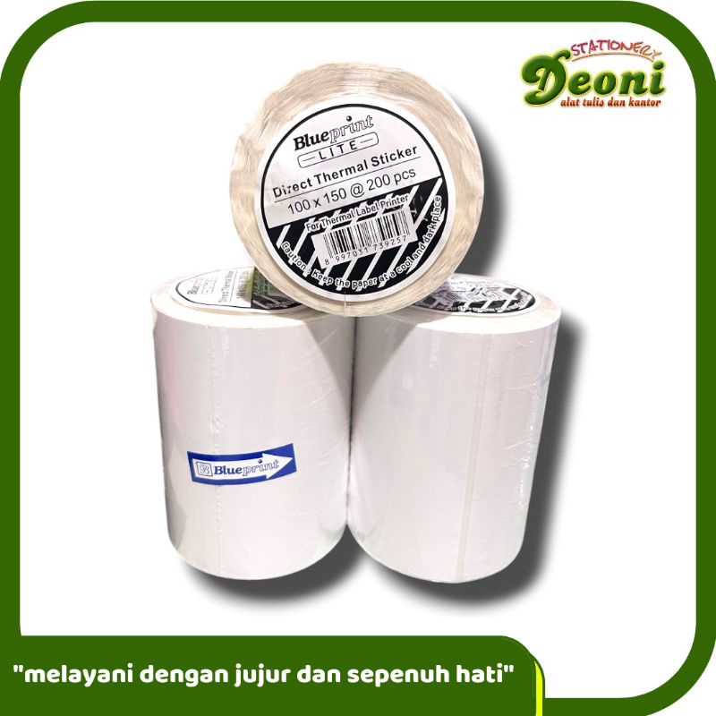 

Blueprint Direct Thermal Sticker 100 x 150 / Sticker Label Resi