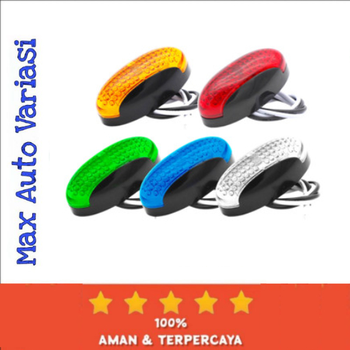 Lampu Bak Truk Model Ulat Bulu Oval Kecil 24Volt