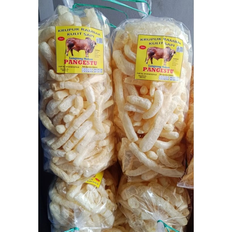 

kerupuk rambak kulit sapi matang kemasan 500gr