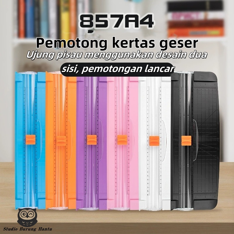 

Alat Pemotong Kertas HVS / Paper Cutter A5 / A4 (Bisa potong A4, A5, A6 atau lebih kecil)