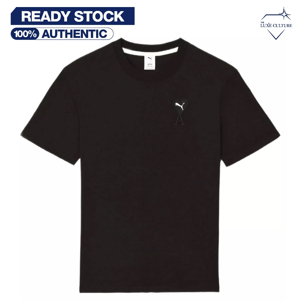 Puma X Ami Small Logo Black / Kaos Branded Original