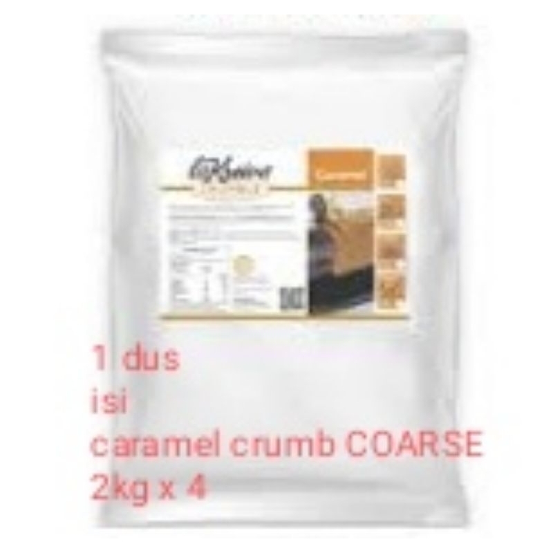 

la kreiva caramel crumb FINE 2.5kg x 4 bag x 4 dus