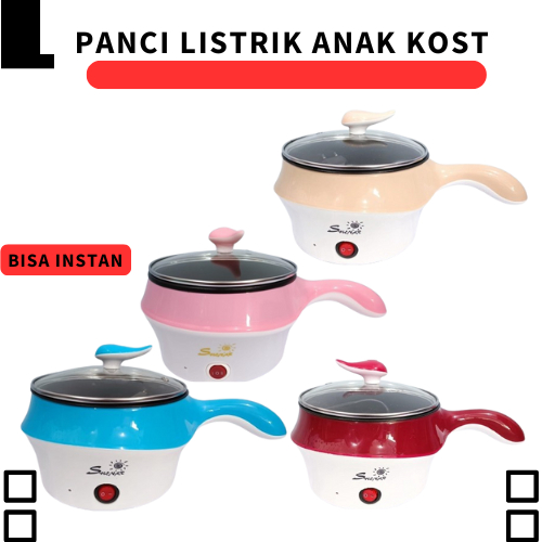 Panci Electric Pan Anak Kos Panci Listrik Serbaguna Anti Lengket