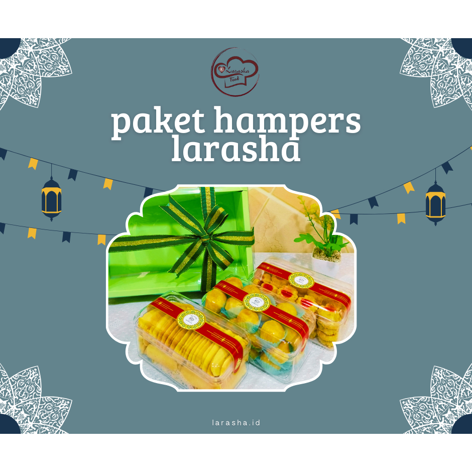 

Paket Kue Lebaran Larasha/Hampers Lebaran Murah/Kue Kering Enak