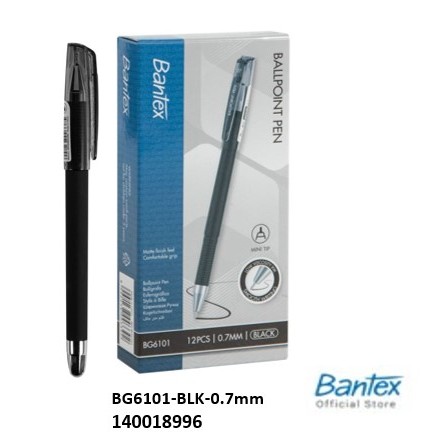 

BALL POINT PEN LVI 0.7MM – BANTEX BG6101 - BLACK