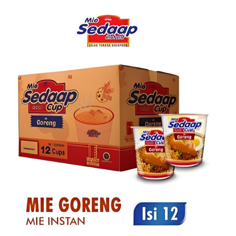 

Sedaap Mie Instan Cup Goreng 1 karton Isi 12 Cup Harga Promo
