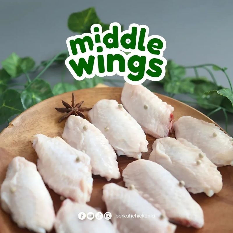 

Middle Wings Berkah Chicken Organik Sayap Ayam Organik