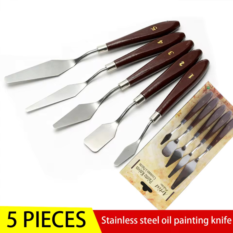 

PALETTE KNIFE SET 5IN1 SCAPER ALUMUNIUM DENGAN GAGANG KAYU 5 UKURAN