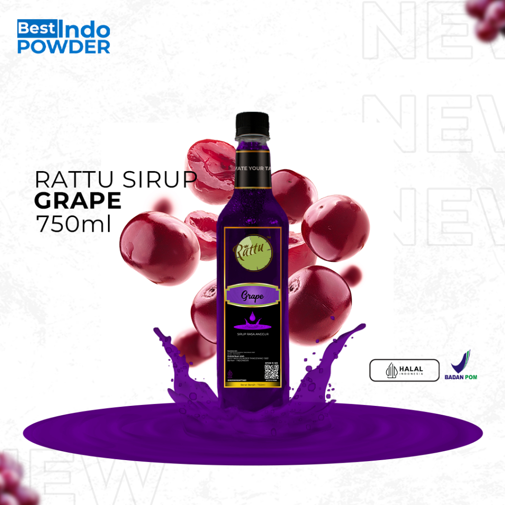 

SIRUP ANGGUR RATTU / SYRUP GRAPE RATTU BEVERAGE 750ml
