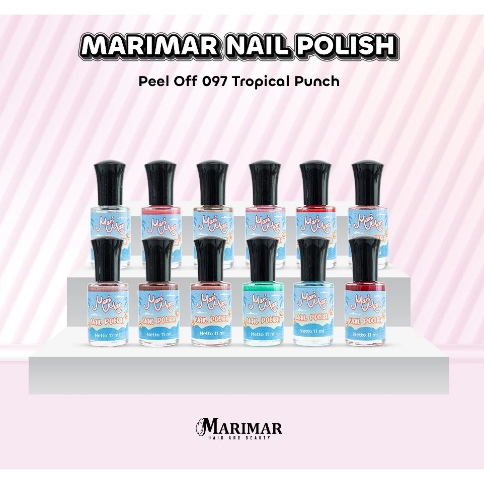 MARIMAR NAIL POLISH PEEL OFF TROPICAL PUNCH 097 BOX