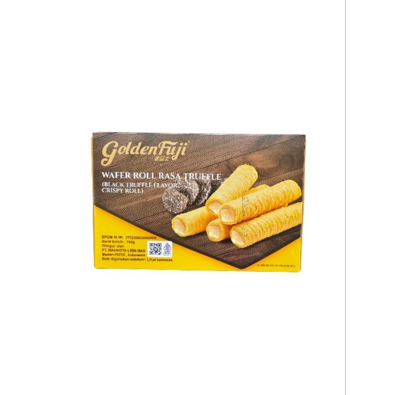 

Golden fuji wafer roll rasa truffle (black truffle flavor crispy roll) 102gr