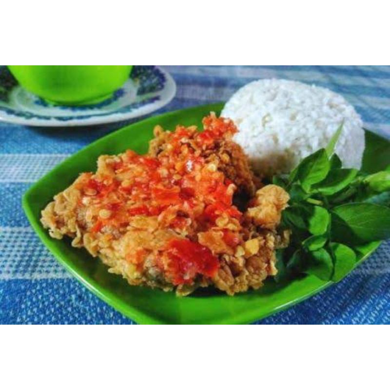 

Ayam geprek spesial/ayam crispy