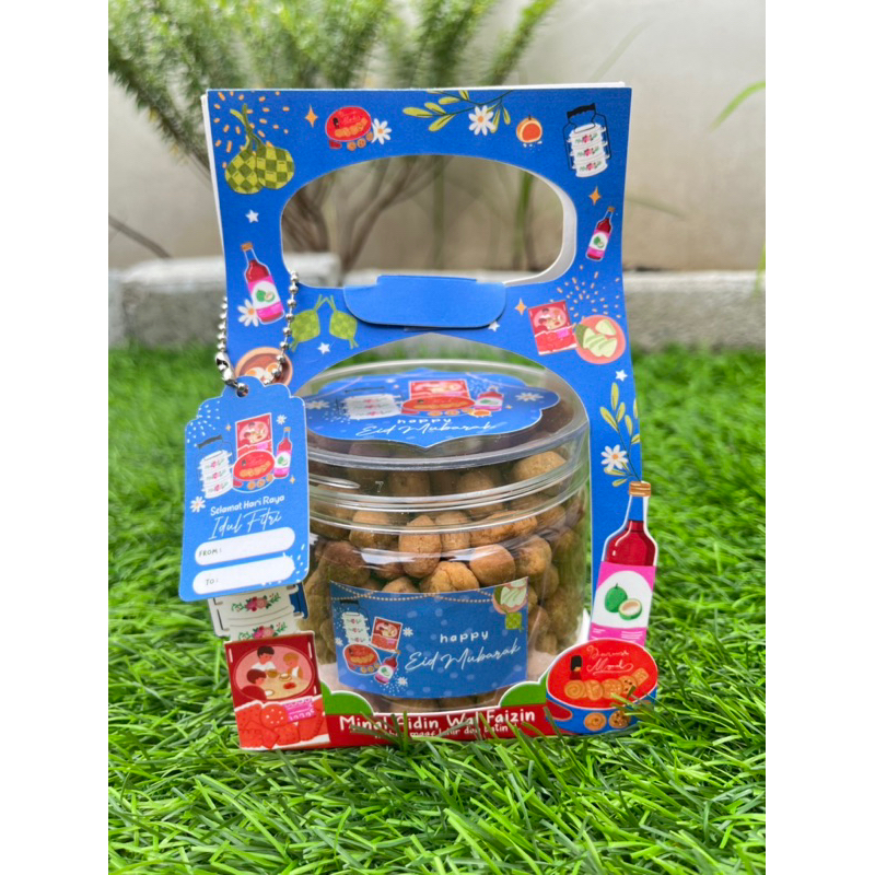 

Hampers Lebaran Kacang Telor Toples 400ml Murah Bisa COD