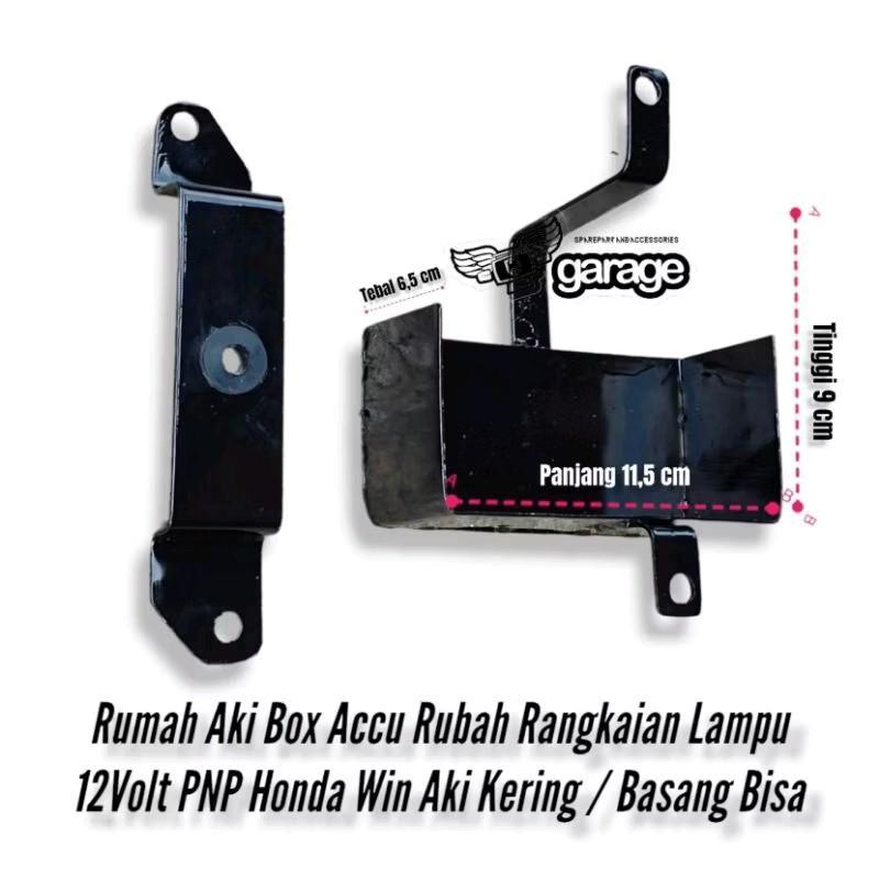 Rumah aki win 12 volt Box Accu Win rubah rangkaian Lampu 12 volt win 100 PNP aki beat matik