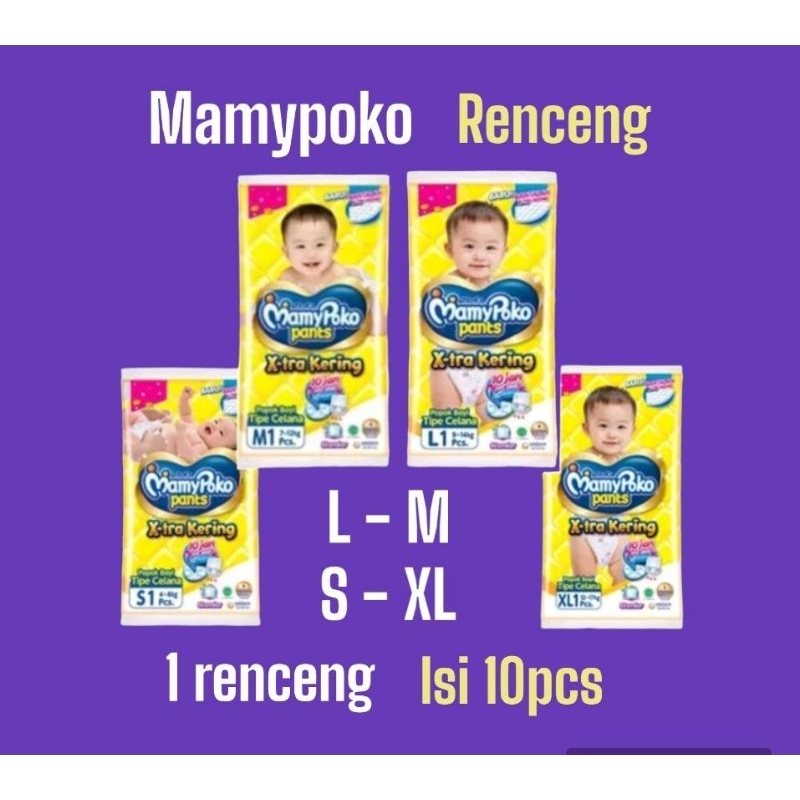 Mamypoko pants renceng S/M/L/XL/XXL -Mamypoko renceng isi 10pcs