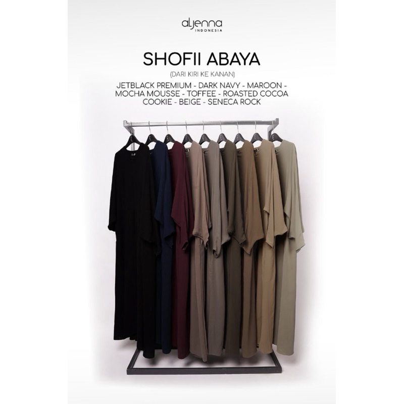 aljenna.id - Shofii Abaya  - NWT - Barang Ready siap Kirim