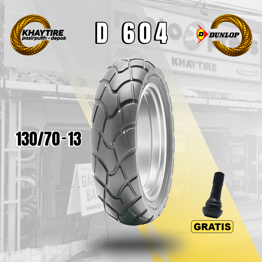 Ban Belakang Motor NMAX - ADV - PCX 160 DUNLOP D604 130/70 Ring 13 Tubeless
