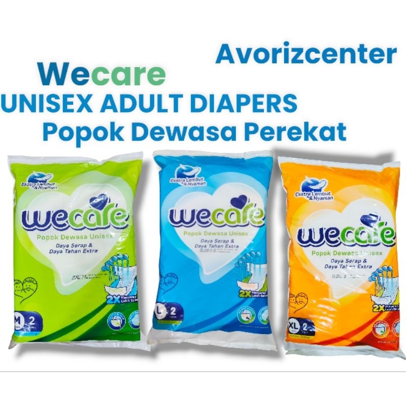 Wecare adult diapers/perekat popok dewasa M, L, XL isi 2