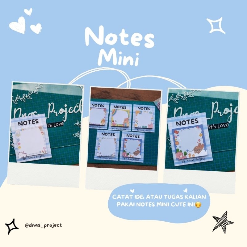 

Notes Mini | Memopad Handmade 6x6 cm – To-Do List & Sticky Notes