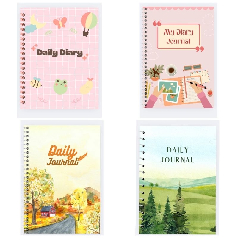 

Notebook Diary Journal A5 Aesthetic Custom Nama