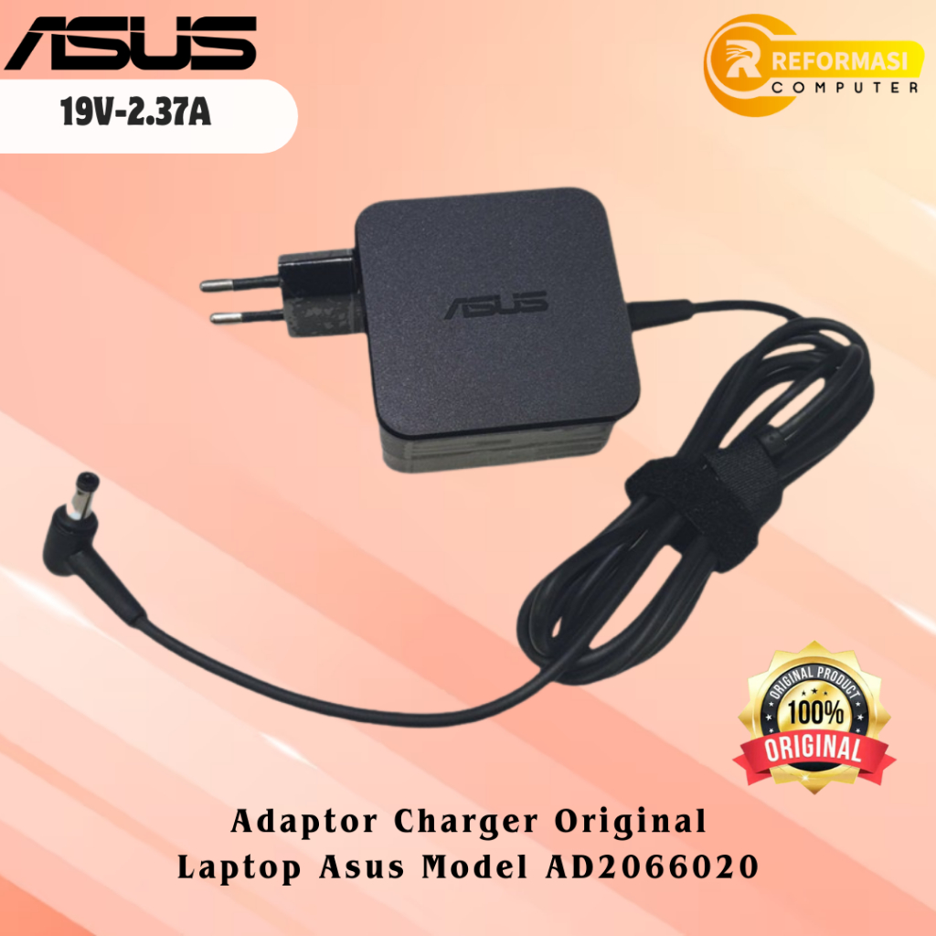 ASUS Adaptor Charger Original Laptop Asus Model AD2066020 (010LF) 19V-2.37A