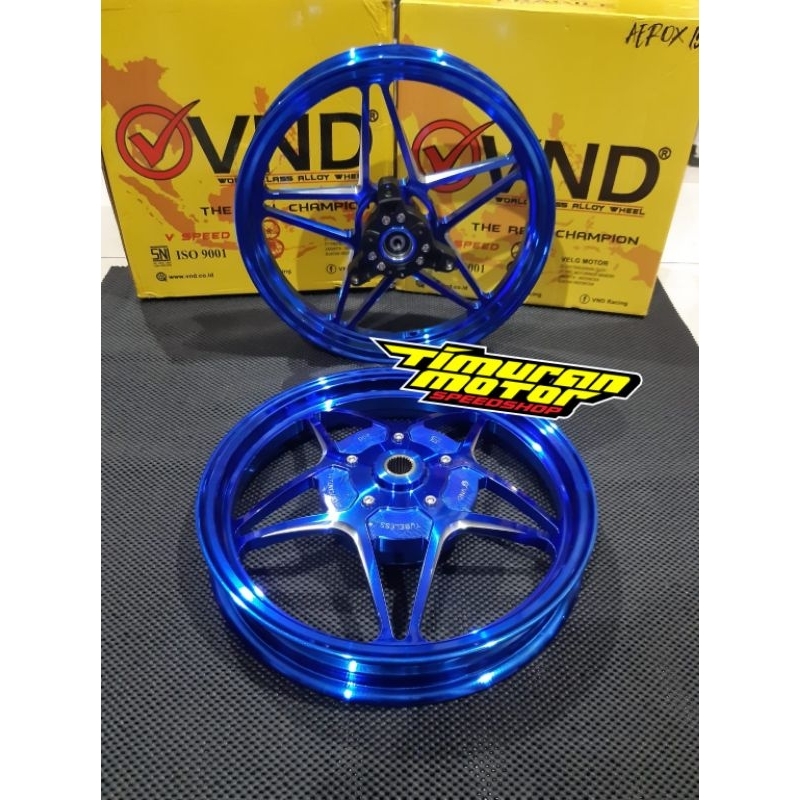 VELG VND V SPEED AEROX 185 215 R14 BLUE