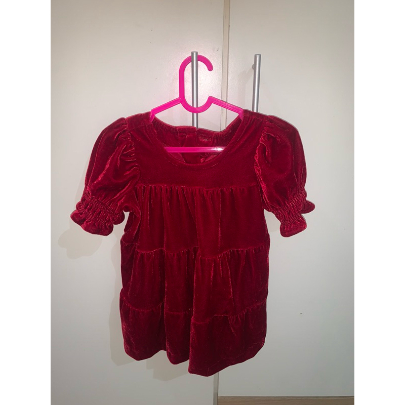 dress bludru preloved