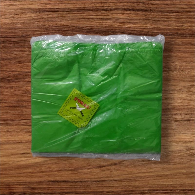 KANTONG PLASTIK KRESEK BESAR KUAT cap PISAU I UKURAN 40X65 cm merah biru hijau kuning isi 50 perpak