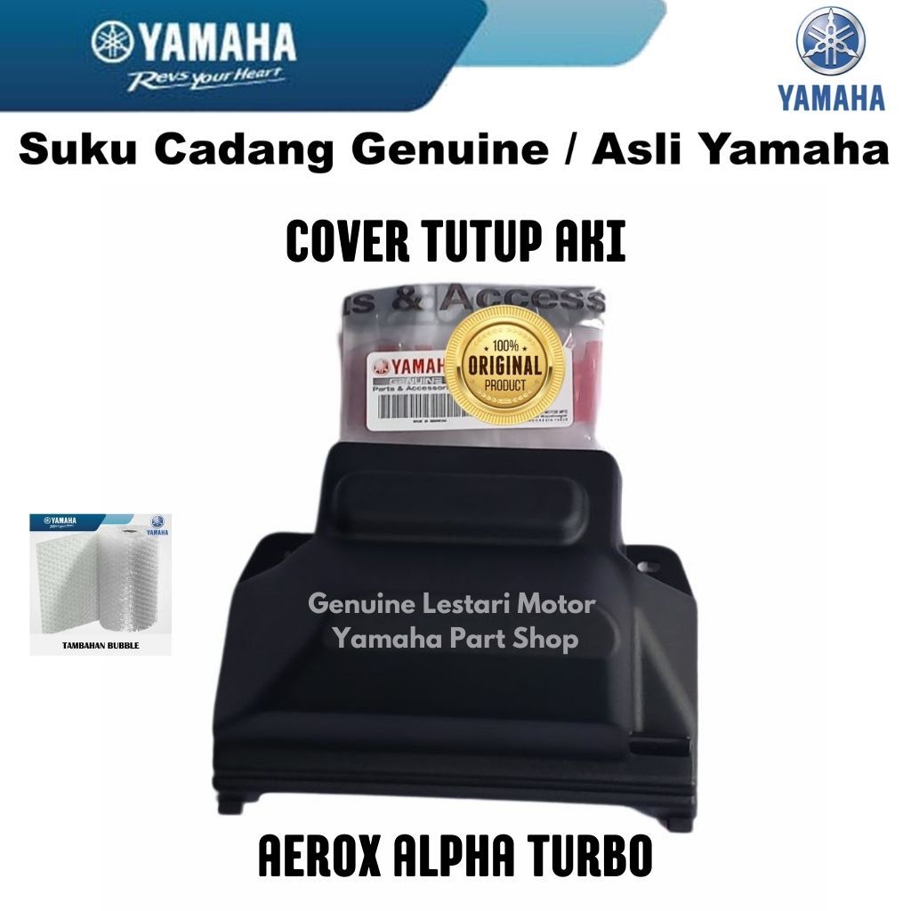 Tutup Cover Aki Aerox Alpha Turbo Asli Original Yamaha