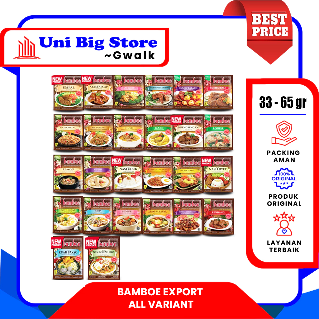 

BAMBOE EXPORT BUMBU MASAK INSTAN VARIAN A