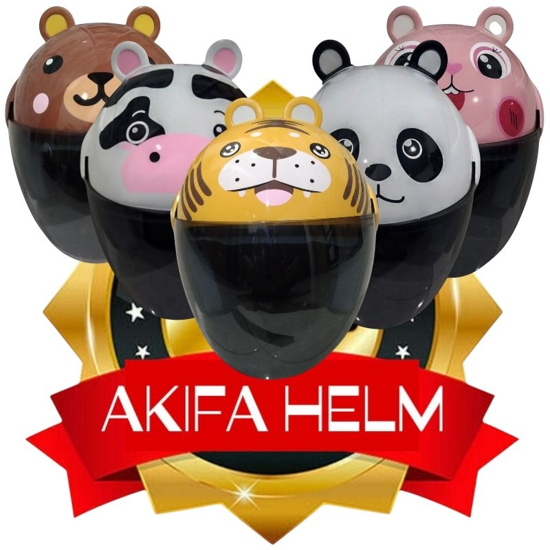 AKIFA HELM Anak Kids Helm Lucu Unik Usia 4-9 th