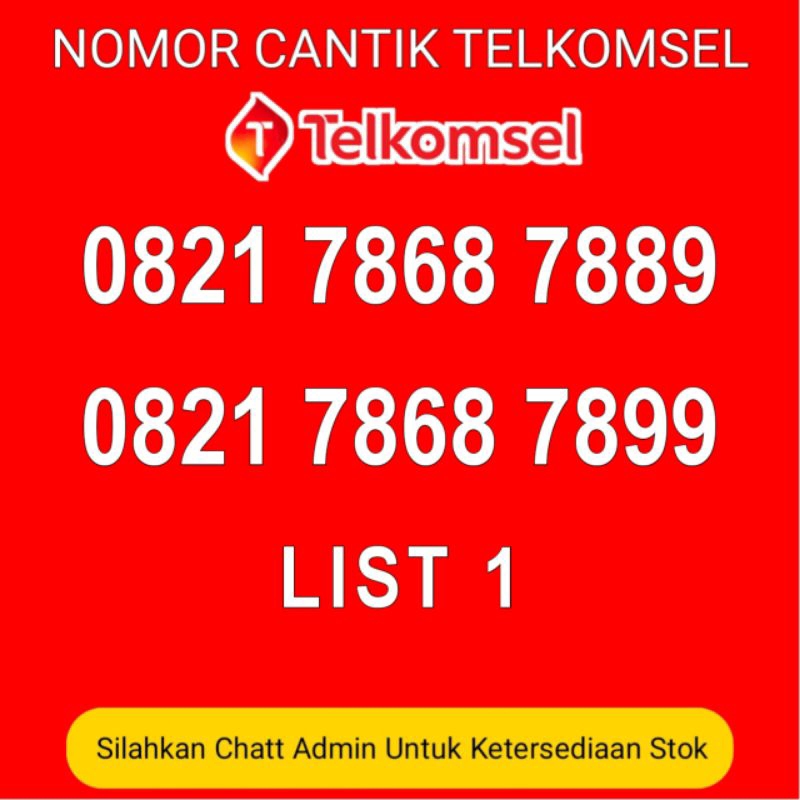 kartu perdana telkomsel nomor cantik simPATI eksklusif 189 789