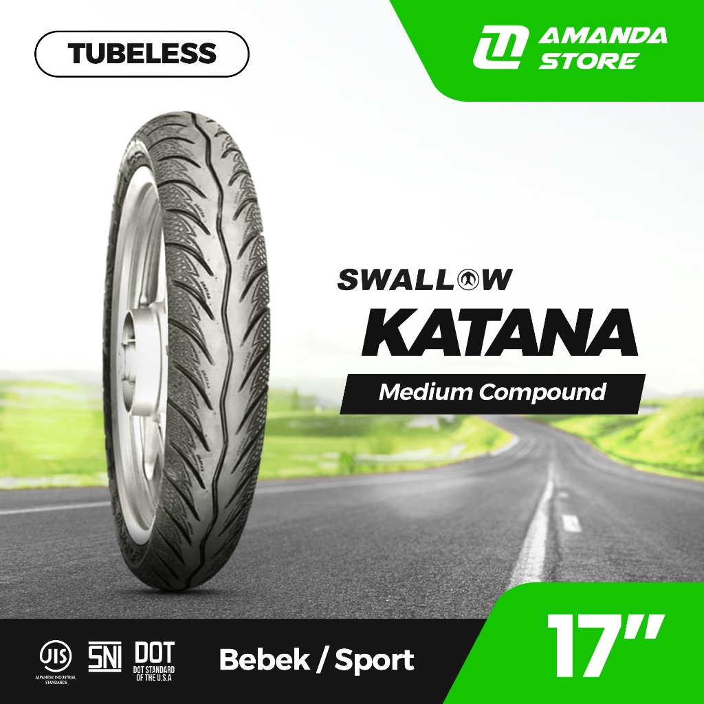 Ban Motor TUBELESS Swallow KATANA Ring 17"