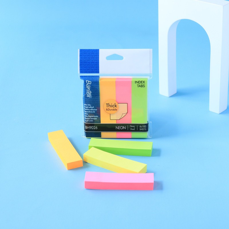 [ONE's Stationery] Bantex Index Tabs Kertas Polos 4 Warna Tebal dan Tahan Lama BH9026