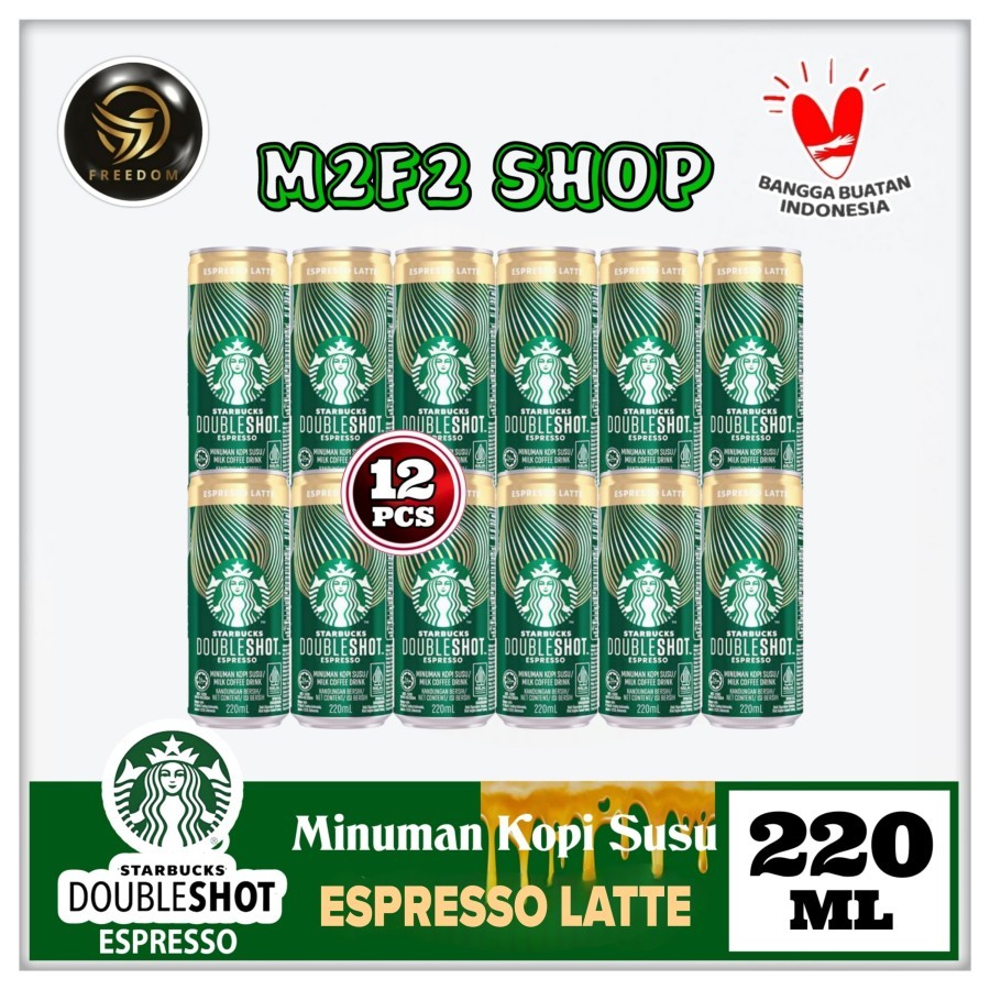 

Starbucks Doubleshot Espresso Latte Coffee Can | Kopi Susu Kaleng - 220 ml (Kemasan 12 Pcs)