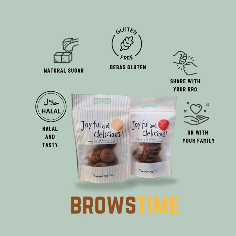 

BROWSTIME Gluten Free Cookies Pati Sagu Family Sharing (95gr)