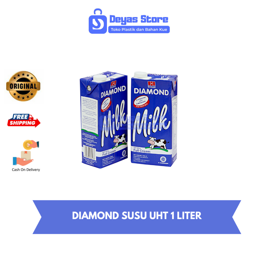 

Diamond Milk Susu UHT Full Cream - 1 Liter