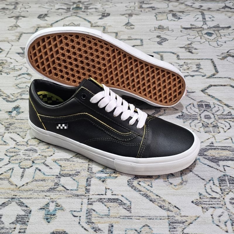 Vans Old Skool Skate Leather Wearaway Black White (ORIGINAL BNIB RESMI PT NAVYA)