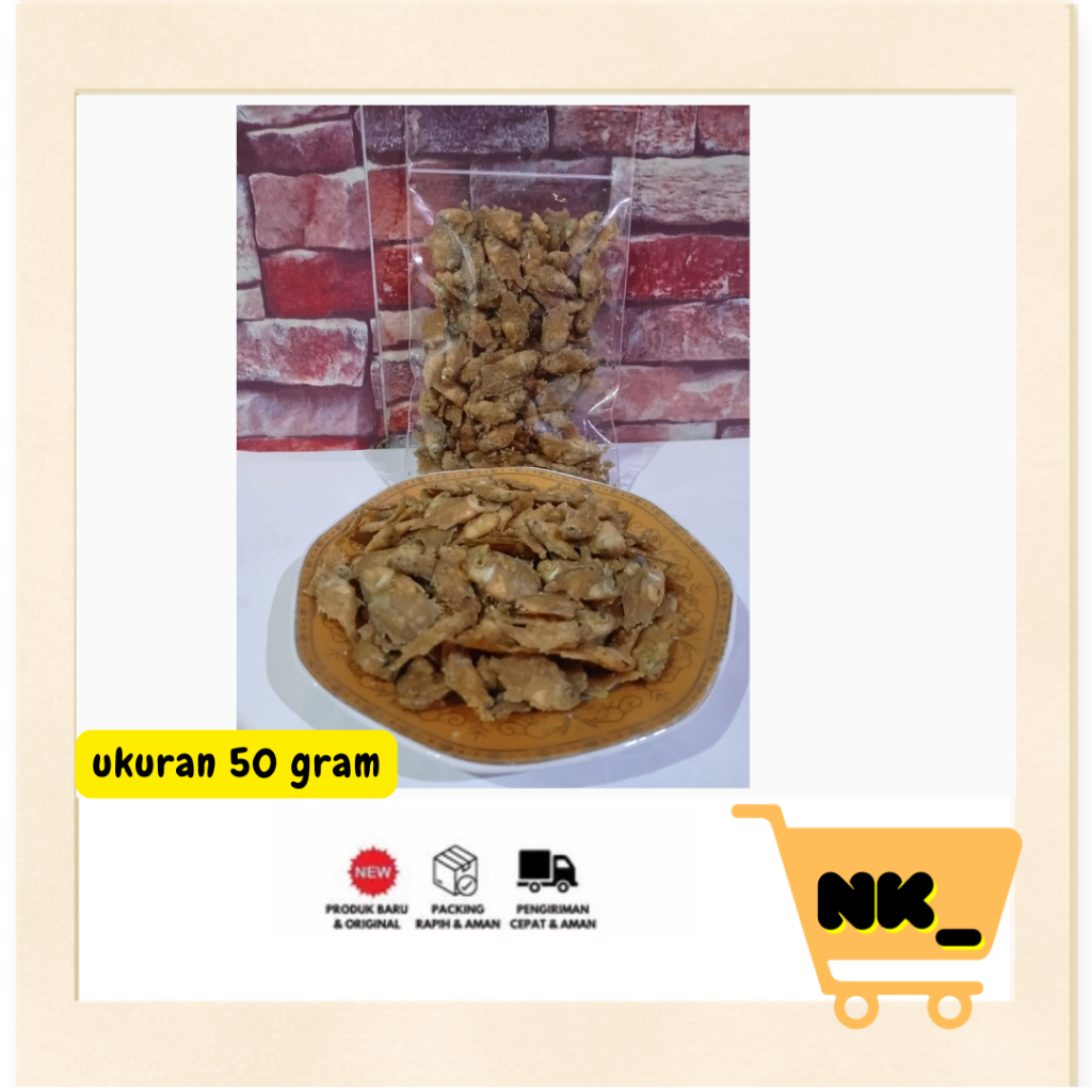 

BABY FISH GURIH CRISPY +- 50 GRAM ,100 GRAM , 250GRAM (pouch) / Baby fish Halal , Rasa Original