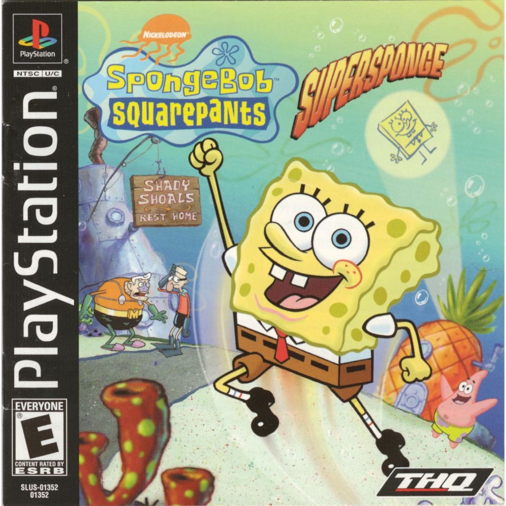 KASET PS1 SPONGEBOB SQUAREPANTS SUPERSPONGE